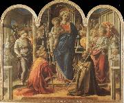 Fra Angelico Jungfru Maria med barnet Sweden oil painting artist